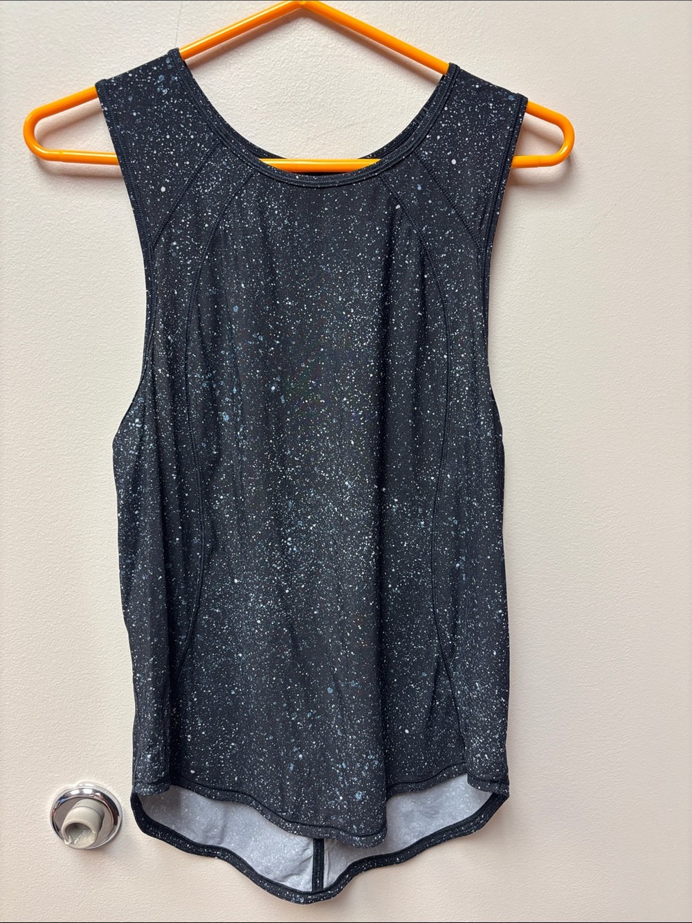 lululemon athletica Black Speckle Scoop Neck Tank